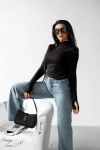 Bluzka damska OLAVOGA BESO 2025 czarna - maWer Fashion