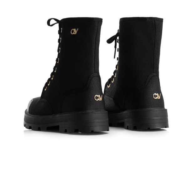 Buty damskie workery OLAVOGA PASSY 2025 czarne - mawershop.pl