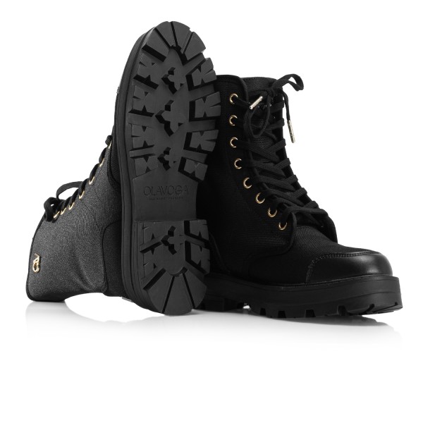 Buty damskie workery OLAVOGA PASSY 2025 czarne - mawershop.pl