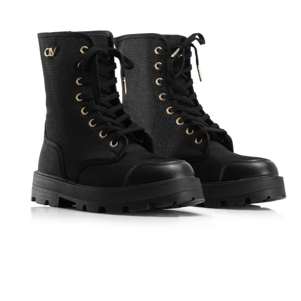 Buty damskie workery OLAVOGA PASSY 2025 czarne - mawershop.pl