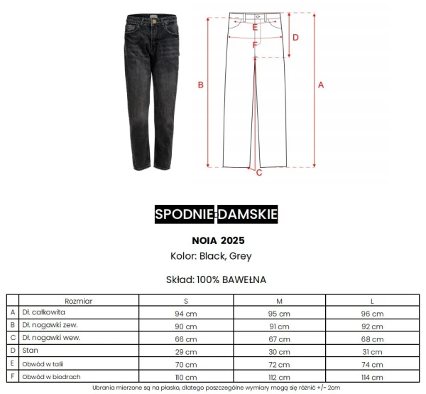 Spodnie damskie OLAVOGA NOIA 2025 - maWer Fashion