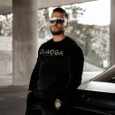 Welurowy komplet męski OLAVOGA HARVEST czarny - maWer Fashion