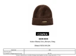 Czapka damska OLAVOGA MORI 2025 szara - maWer Fashion