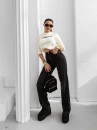Sweter damski OLAVOGA ZAIO 2025 ecru - maWer Fashion