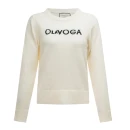 Sweter damski OLAVOGA ZAIO 2025 ecru - maWer Fashion