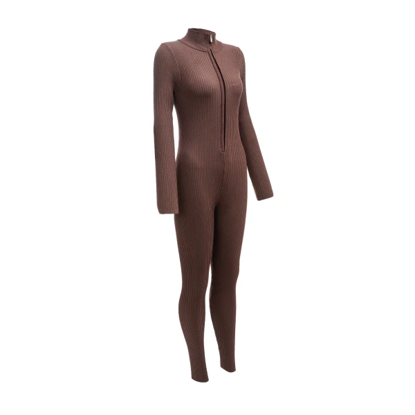 Kombinezon damski OLAVOGA NEXTION 2025 brązowy- maWer Fashion