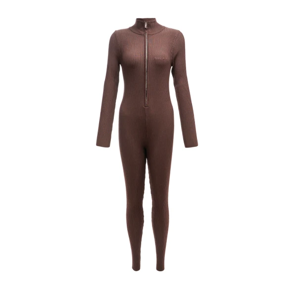 Kombinezon damski OLAVOGA NEXTION 2025 brązowy- maWer Fashion
