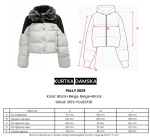 Kurtka damska OLAVOGA PULLY 2025 beż z czarnym - maWer Fashion
