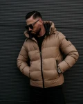 Zimowa kurtka męska OLAVOGA SPARKNOING 2025 beż - maWer Fashion
