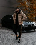 Zimowa kurtka męska OLAVOGA SPARKNOING 2025 beż - maWer Fashion