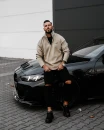 Bluza polarowa męska OLAVOGA LUMIS 2025 beż - maWerFashion