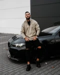 Bluza polarowa męska OLAVOGA LUMIS 2025 beż - maWerFashion