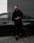 Bluza polarowa męska OLAVOGA LUMIS 2025 czarna - maWer Fashion