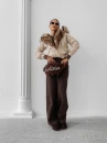 Zimowa kurtka damska OLAVOGA RAURE 2025 beż - maWer Fashion