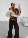 Zimowa kurtka damska OLAVOGA RAURE 2025 beż - maWer Fashion