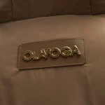 Zimowa kurtka damska OLAVOGA PUFY 2025 beż - maWer Fashion