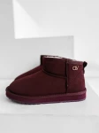 Śniegowce damskie OLAVOGA CRUSHY 2025 bordo  - maWer Fashion