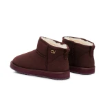 Śniegowce damskie OLAVOGA CRUSHY 2025 bordo  - maWer Fashion