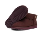 Śniegowce damskie OLAVOGA CRUSHY 2025 bordo  - maWer Fashion