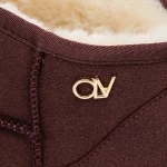 Śniegowce damskie OLAVOGA CRUSHY 2025 bordo  - maWer Fashion