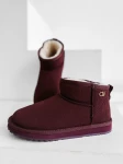 Śniegowce damskie OLAVOGA CRUSHY 2025 bordo  - maWer Fashion