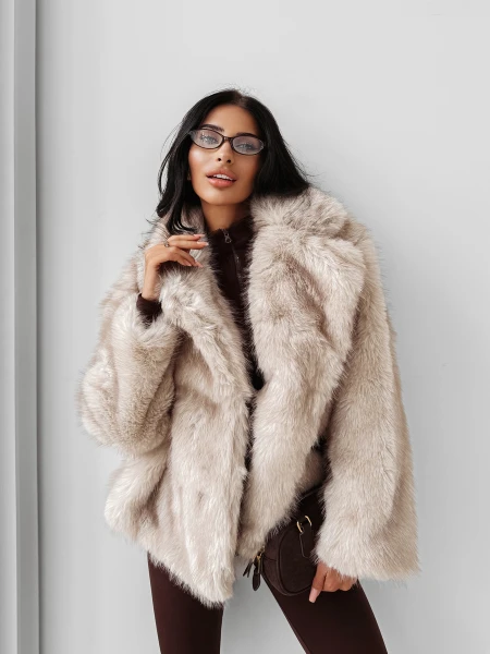 Kurtka damska OLAVOGA CUAR 2025 beż - maWer Fashion