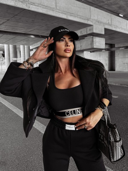 Marynarka damska OLAVOGA MOCHA czarna  - maWer Fashion