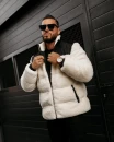 Kurtka męska OLAVOGA VAAS 2025 czarna z ecru - maWer Fashion