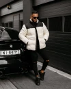 Kurtka męska OLAVOGA VAAS 2025 czarna z ecru - maWer Fashion