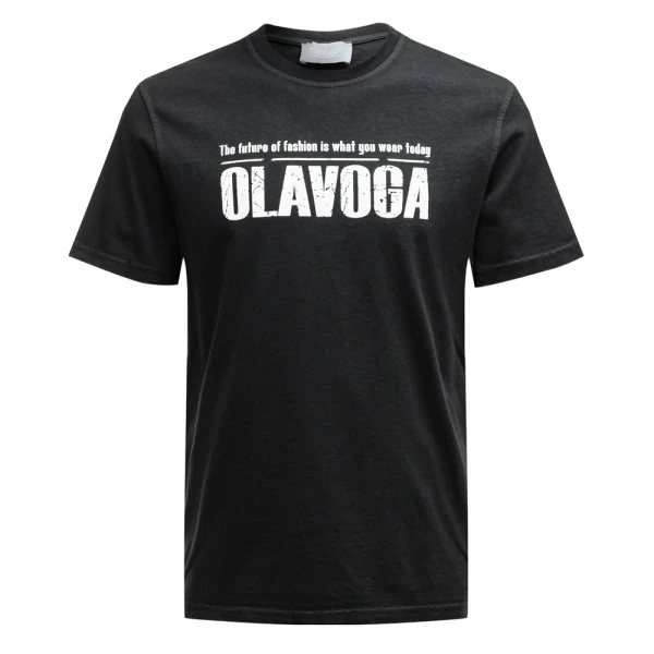 T-shirt męski OLAVOGA ZOAN 2025 grafit - maWer Fashion