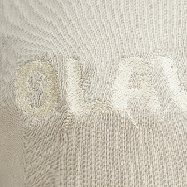 T-shirt męski OLAVOGA REAL 2025 beż - maWer Fashion