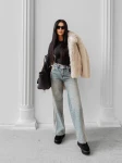 Spodnie damskie jeansy OLAVOGA ERADIO 2025 sprany niebieski- maWer Fashion