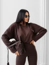 Komplet damski OLAVOGA AURIC 2025 brąz - maWer Fashion