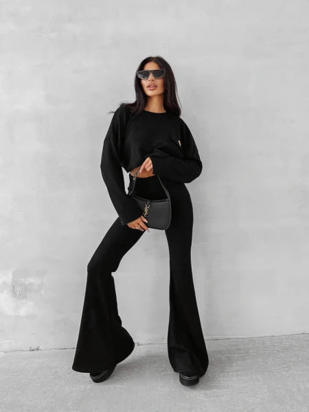 Komplet damski OLAVOGA AURIC 2025 czarny - maWer Fashion