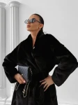 Płaszcz damski OLAVOGA MINO 2025 czarny - maWer Fashion