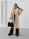 Płaszcz damski OLAVOGA MINO 2025 beż - maWer Fashion