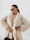 Płaszcz damski OLAVOGA MINO 2025 beż - maWer Fashion
