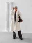 Płaszcz damski OLAVOGA MINO 2025 ecru - maWer Fashion