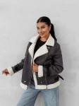 Kurtka damska PLAVOGA SIIN 2025 grafit - maWer Fashion