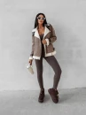 Kurtka damska PLAVOGA SIIN 2025 beż - maWer Fashion