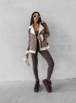 Kurtka damska PLAVOGA SIIN 2025 beż - maWer Fashion