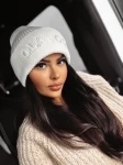 Czapka damska OLAVOGA OLITA 2025 ecru - maWer Fashion