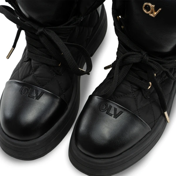 Buty damskie workery OLAVOGA BADDIE 2025 czarne - maWer Fashion