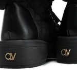 Buty damskie workery OLAVOGA BADDIE 2025 czarne - maWer Fashion