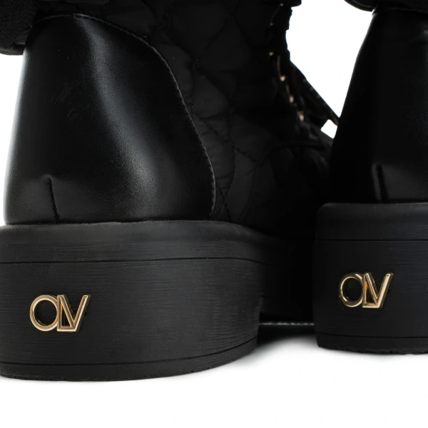 Buty damskie workery OLAVOGA BADDIE 2025 czarne - maWer Fashion