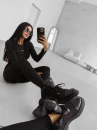 Buty damskie workery OLAVOGA BADDIE 2025 czarne - maWer Fashion