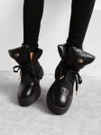 Buty damskie workery OLAVOGA BADDIE 2025 czarne - maWer Fashion