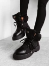 Buty damskie workery OLAVOGA BADDIE 2025 czarne - maWer Fashion