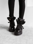 Buty damskie workery OLAVOGA BADDIE 2025 czarne - maWer Fashion