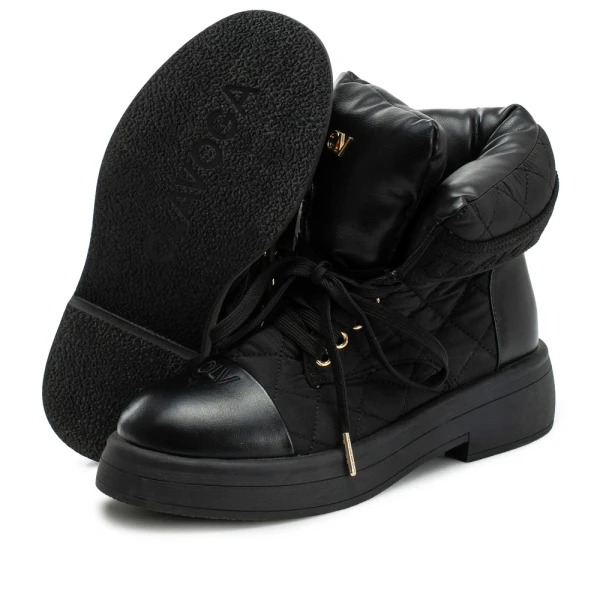 Buty damskie workery OLAVOGA BADDIE 2025 czarne - maWer Fashion